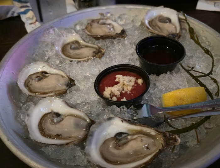 Skull Creek Dockside signature dishes OystersCrispy Fried Shrimp & CalamariSteamed Snow Crab Legs